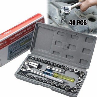 Foto 1 | Foto 1 | Kit De Herramientas Mecánicas Automotriz, 40 Dados Acerokit