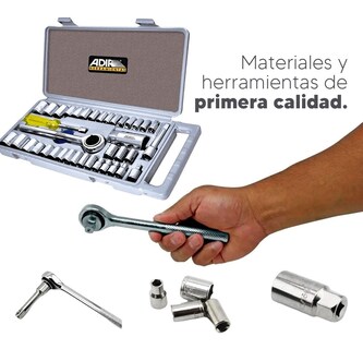 Foto 2 | Foto 2 | Juego De Dados 40 Piezas Matraca Autoclé  Adir 1239