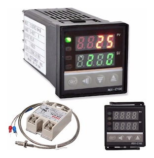 Foto 1 | Foto 1 | Juego De Controlador D/temperatura Pid Rex-c100 Digital Lcd