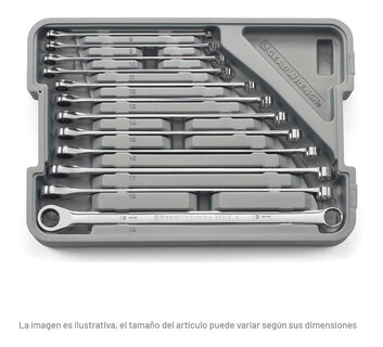 Foto 1 | Foto 1 | Juego De Llaves Dobles C/matraca 12 Pz 85988 Gearwrench