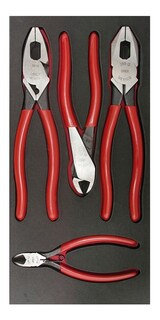 Foto 1 | Foto 1 | Juego De 4 Pinzas De Electricista Con Corte Y Mango Tpr