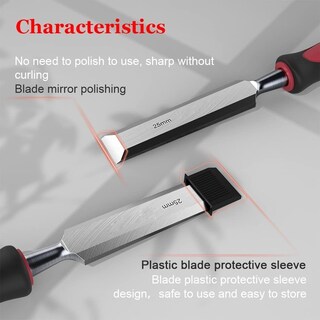 Foto 2 | Foto 2 | Juego De Cinceles De Madera Meterk Con Martillo, 8 Piezas