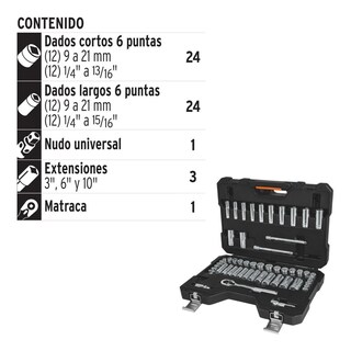 Foto 2 | Foto 2 | Juego Autocle 3/8'' Mixto 53 Pz Truper 15689