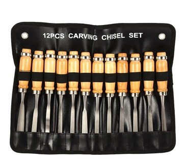 Foto 1 | Foto 1 | Juego De Cinceles De Mano Para Tallar Madera (12 Unidades)
