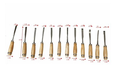 Foto 2 | Foto 2 | Juego De Cinceles De Mano Para Tallar Madera (12 Unidades)