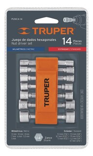 Foto 2 | Foto 2 | Juego De Dados Magnéticos Truper Para Taladro 14pzs Modelo PUNCA-14