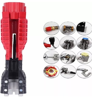 Foto 2 | Foto 2 | Llave Multifunciones para Reparación de Fregadero Belug 18 en 1 color Rojo