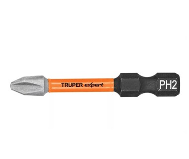 Foto 3 | Foto 3 | Kit 5 Puntas de Impacto Phillips Ph2 X 2'' Truper color Naranja y Negro