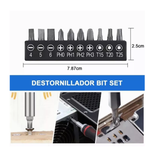 Foto 5 | Foto 5 | Kit de Adaptador de Taladro Eléctrico con Angular 105° 24 Piezas Negras