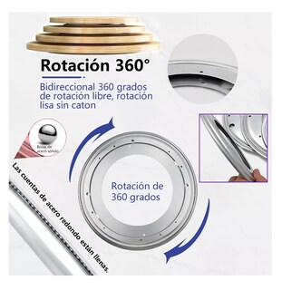 Foto 2 | Foto 2 | Base Giratoria Para Muebles, 30.5 Cm 2 Pcs, Plata