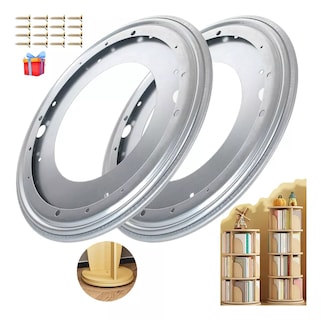 Foto 5 | Foto 5 | Base Giratoria Para Muebles, 30.5 Cm 2 Pcs, Plata