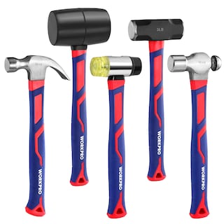 Foto 1 | Foto 1 | Juego De Martillos Workpro De 5 Piezas Con Mazo De Goma Y Trineo De 1,4 Kg - Venta Internacional.