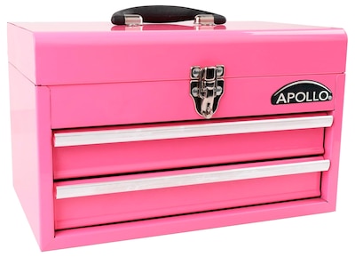 Foto 1 | Foto 1 | Caja De Herramientas Apollo Tools De Acero De 35 Cm Con 2 Cajones, Color Rosa Dt5010p - Venta Internacional.