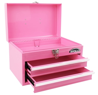Foto 2 | Foto 2 | Caja De Herramientas Apollo Tools De Acero De 35 Cm Con 2 Cajones, Color Rosa Dt5010p - Venta Internacional.