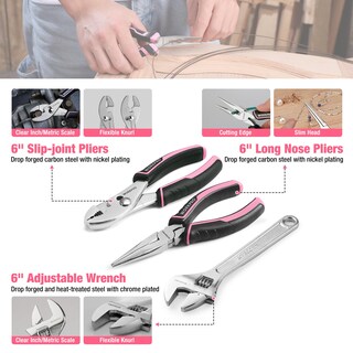 Foto 4 | Foto 4 | Kit De Herramientas Workpro Pink 258 Piezas Con Martillo Rosa Y Destornillador - Venta Internacional.