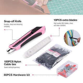 Foto 7 | Foto 7 | Kit De Herramientas Workpro Pink 258 Piezas Con Martillo Rosa Y Destornillador - Venta Internacional.