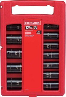 Foto 1 | Foto 1 | Juego De Enchufes De Impacto Craftsman Con Accionamiento Métrico De 1/2 Pulgada, 12 Piezas - Venta Internacional.