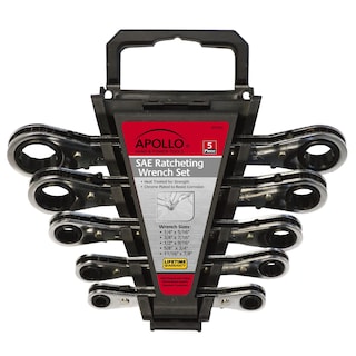 Foto 1 | Foto 1 | Juego De Llaves De Trinquete Apollo Tools, 5 Piezas, Acero Sae Dt1212 - Venta Internacional.