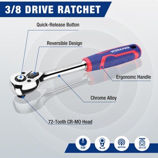 Foto 4 | Foto 4 | Juego De Enchufes Y Trinquetes Workpro Drive De 32 Piezas De 3/8 Pulgadas - Venta Internacional.