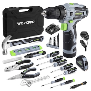Foto 1 | Foto 1 | Kit De Herramientas Workpro Home Con Taladro Eléctrico, 108 Piezas, 12 V, 1,5 Ah - Venta Internacional.