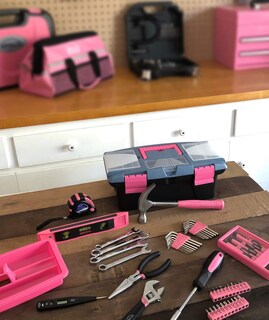 Foto 3 | Foto 3 | Juego De Herramientas Apollo Tools, 53 Piezas, Para Reparaciones De Bricolaje, Cinta Rosa - Venta Internacional.