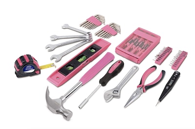 Foto 5 | Foto 5 | Juego De Herramientas Apollo Tools, 53 Piezas, Para Reparaciones De Bricolaje, Cinta Rosa - Venta Internacional.