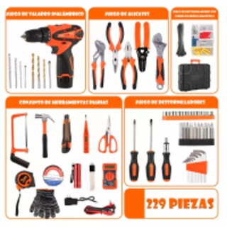 Foto 3 | Foto 3 | Kit De Herramientas Con Inalambricos Taladro Eléctrico 229pcs Eo Safe Imports Esi-9243-1 Multicolor