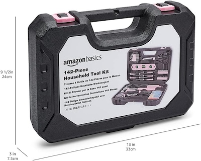 Foto 3 | Foto 3 | Kit De Herramientas Amazon Basics Household De 142 Piezas Con Funda De Almacenamiento - Venta Internacional.