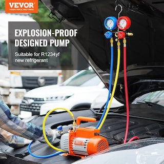 Foto 2 | Foto 2 | Bomba De Vacío Vevor 3.5 Cfm Ac Con Juego De Manómetros Para R134a, R1234yf - Venta Internacional.