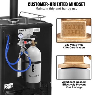 Foto 6 | Foto 6 | Medidor De Co2 Vevor Heavy Duty Gas System Barre - Venta Internacional.