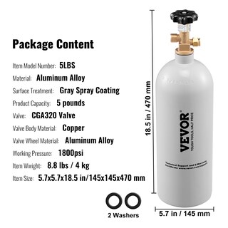 Foto 7 | Foto 7 | Medidor De Co2 Vevor Heavy Duty Gas System Barre - Venta Internacional.