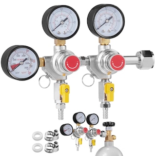 Foto 1 | Foto 1 | Manómetro Regulador De Co2 Vevor 0-4 Bar Con Válvula De Retención De Triple Manómetro - Venta Internacional.