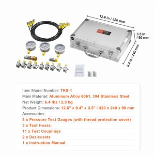 Foto 7 | Foto 7 | Kit De Prueba De Presión Hidráulica Vevor 250/400/600bar Con Estuche - Venta Internacional.