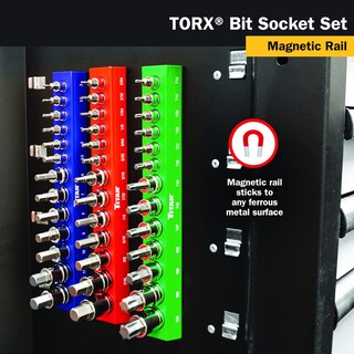 Foto 5 | Foto 5 | Juego De Enchufes Torx Bit Titan 85532 De 13 Piezas Con Organizador Magnético - Venta Internacional.