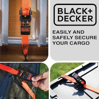Foto 7 | Foto 7 | Correas De Amarre Con Trinquete Black+decker Bd1005 De 1 M X 3 M, Paquete De 4 - Venta Internacional.