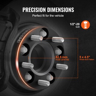 Foto 3 | Foto 3 | Separadores De Ruedas Vevor De 5 X 114 Mm Y 25,4 Mm De Grosor Para Jeep Ford, 4 Unidades - Venta Internacional.
