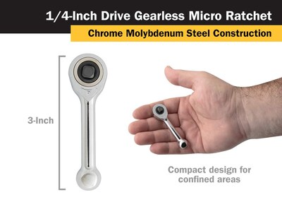 Foto 2 | Foto 2 | Ratchet Titan 11200 Con Transmisión De 1/4 Pulgadas X Micro Sin Engranajes De 3 Pulgadas - Venta Internacional.