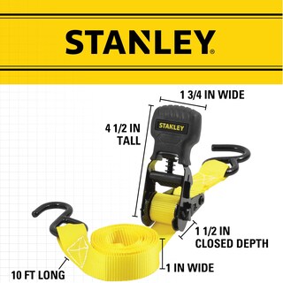 Foto 5 | Foto 5 | Correas De Amarre Con Trinquete Stanley S1000 De 1 M X 3 M, Paquete De 8 - Venta Internacional.