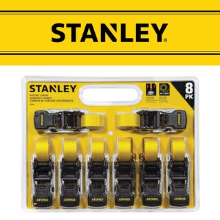 Foto 7 | Foto 7 | Correas De Amarre Con Trinquete Stanley S1000 De 1 M X 3 M, Paquete De 8 - Venta Internacional.