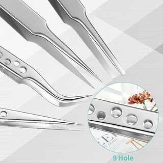 Foto 3 | Foto 3 | Juego De Pinzas Honoson De Acero Inoxidable Con Lupa 8 Unidades - Venta Internacional.