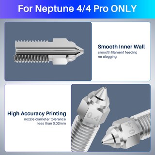 Foto 3 | Foto 3 | Boquillas De Impresora 3d Elegoo Neptune 4/neptune 4 Pro 0.4/0.6/0.8 Mm - Venta Internacional.