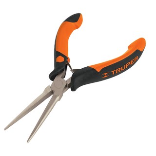 Foto 2 | Foto 2 | Pinza Miniatura Punta de Aguja 6p Truper color Anaranjado con Mango Comfort Grip