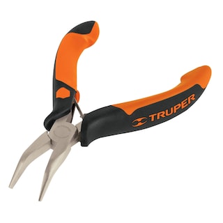 Foto 2 | Foto 2 | Pinza Miniatura Punta Curva 5p Truper color Anaranjado con Mango Comfort Grip
