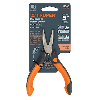 Foto 3 | Foto 3 | Pinza Miniatura Punta Curva 5p Truper color Anaranjado con Mango Comfort Grip