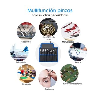 Foto 2 | Foto 2 | Kit Pinzas Antiestáticas Precisión Eo Safe Imports Esi-3125 color Negro