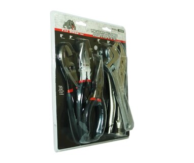 Foto 2 | Foto 2 | Kit Pinzas 5 Piezas 6'', 8'' Y 10'' Pit Bull Tools