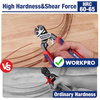 Foto 4 | Foto 4 | Cortador De Pernos Workpro 8 Mini Heavy Duty Con Mango Ergonómico - Venta Internacional.