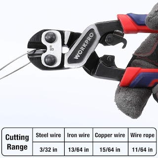 Foto 5 | Foto 5 | Cortador De Pernos Workpro 8 Mini Heavy Duty Con Mango Ergonómico - Venta Internacional.