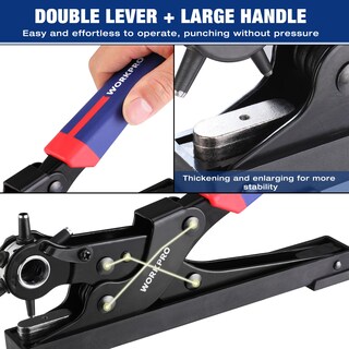 Foto 4 | Foto 4 | Juego De Perforadoras De Cuero Para Escritorio Workpro Rotary, 6 Tamaños - Venta Internacional.