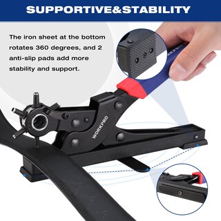 Foto 5 | Foto 5 | Juego De Perforadoras De Cuero Para Escritorio Workpro Rotary, 6 Tamaños - Venta Internacional.